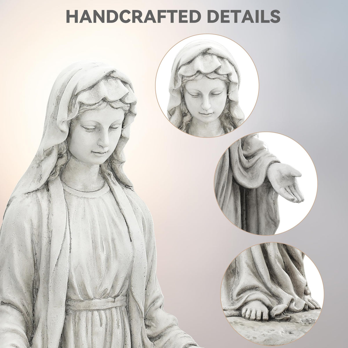Virgin Mary Statue Outdoor Large (Virgin Mary-30")