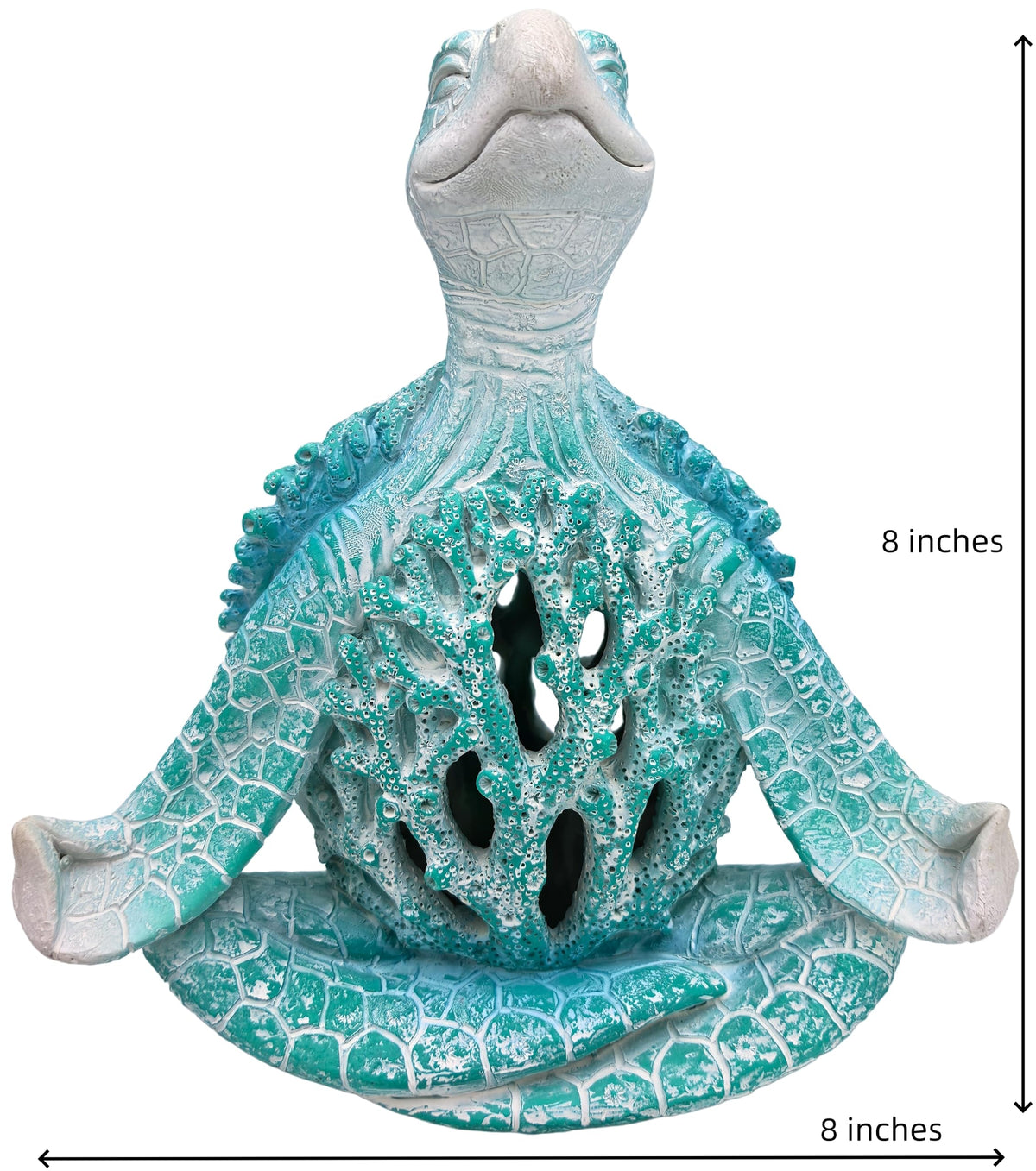 Sea Turtle Meditation Yoga Decor (Aqua Blue Fs)