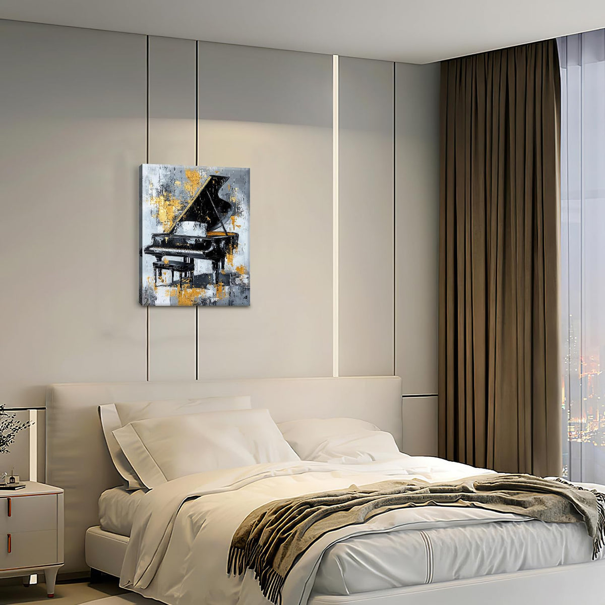 Music Wall Art (16"L x 12"W / Piano)