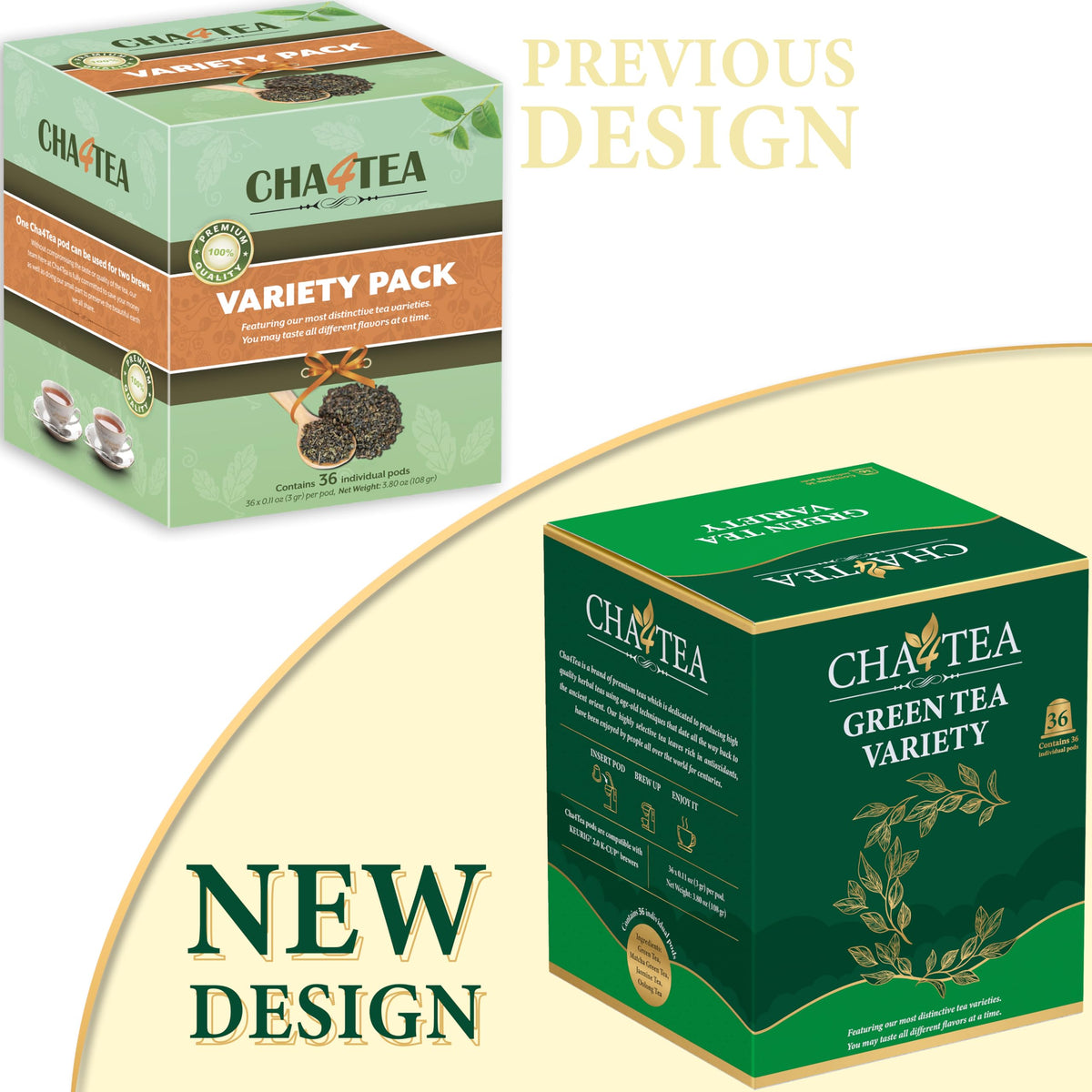 36 Count Assorted Green Tea Compatible with Keurig K (36 Count (Pack of 1))