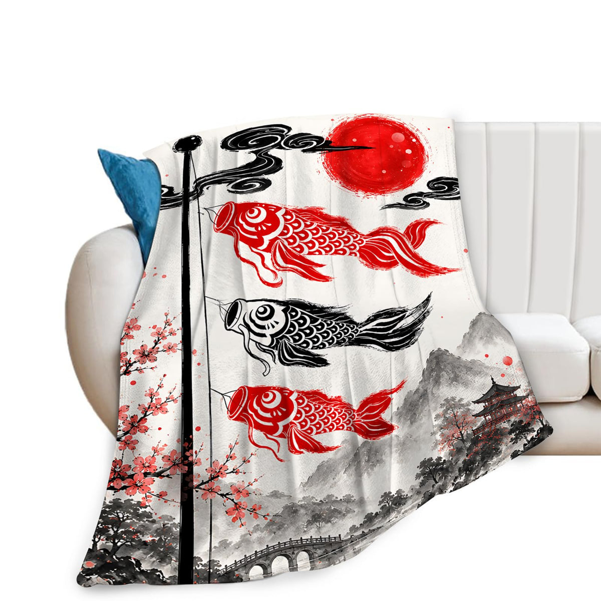 Koi Fish Blanket (60"x80" / Koi Fish)