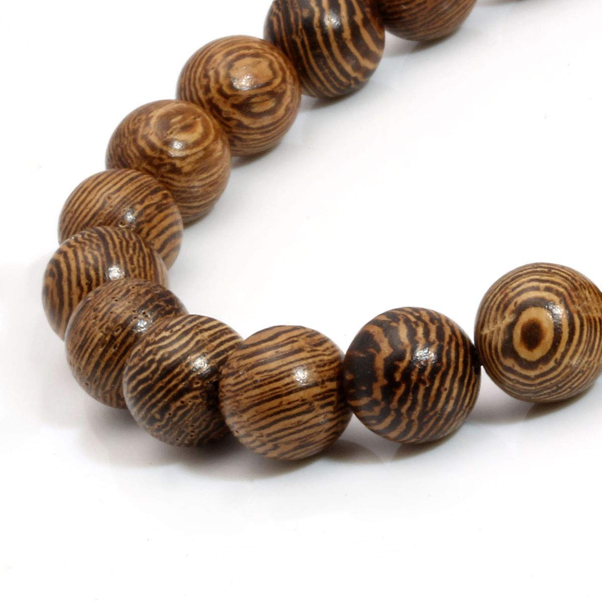 4 Pcs Wooden Beaded Wristbands for Women Men Meditation Prayer Wooden Beads Bracelet Set for Woman Man (A2: 4 PCS 8mm)