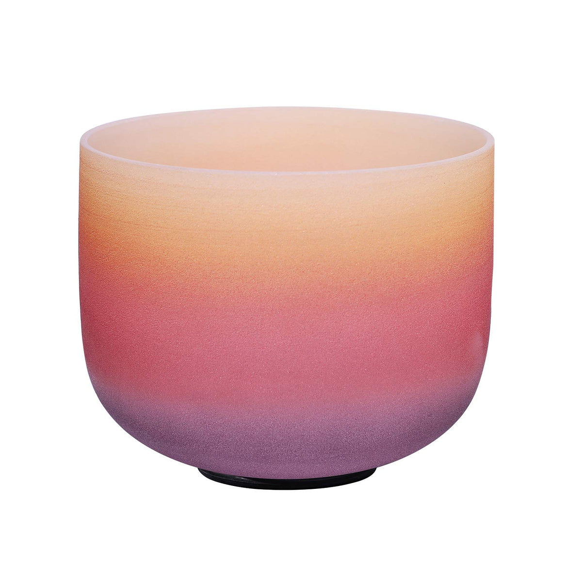 Rainbow Frosted E Solar Plexus Chakra Quartz Crystal Singing Bowl 8 inch (8 inch / 440 Hz E note Rainbow bowl)