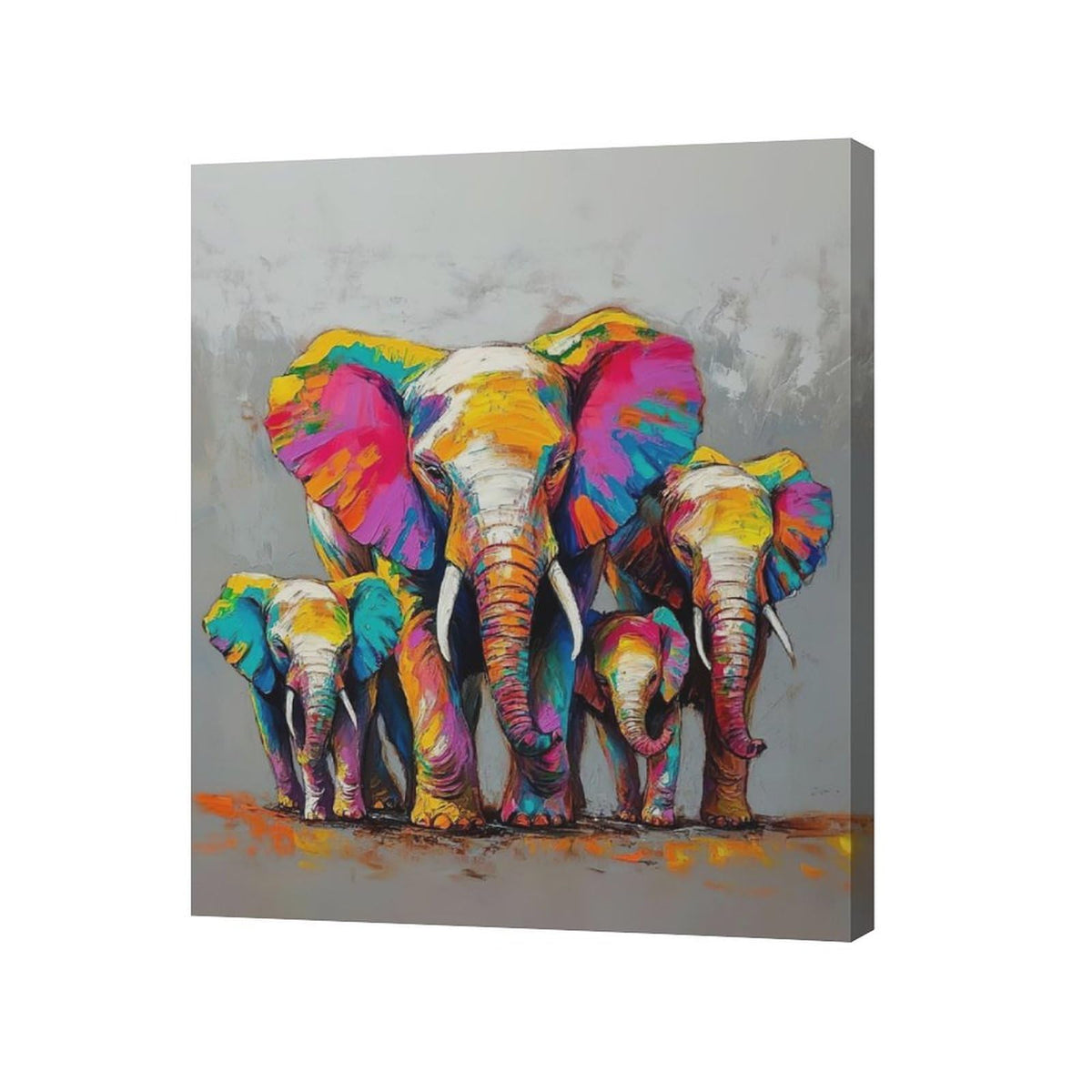Elephant Wall Art (24"L x 20"W / Elephants)