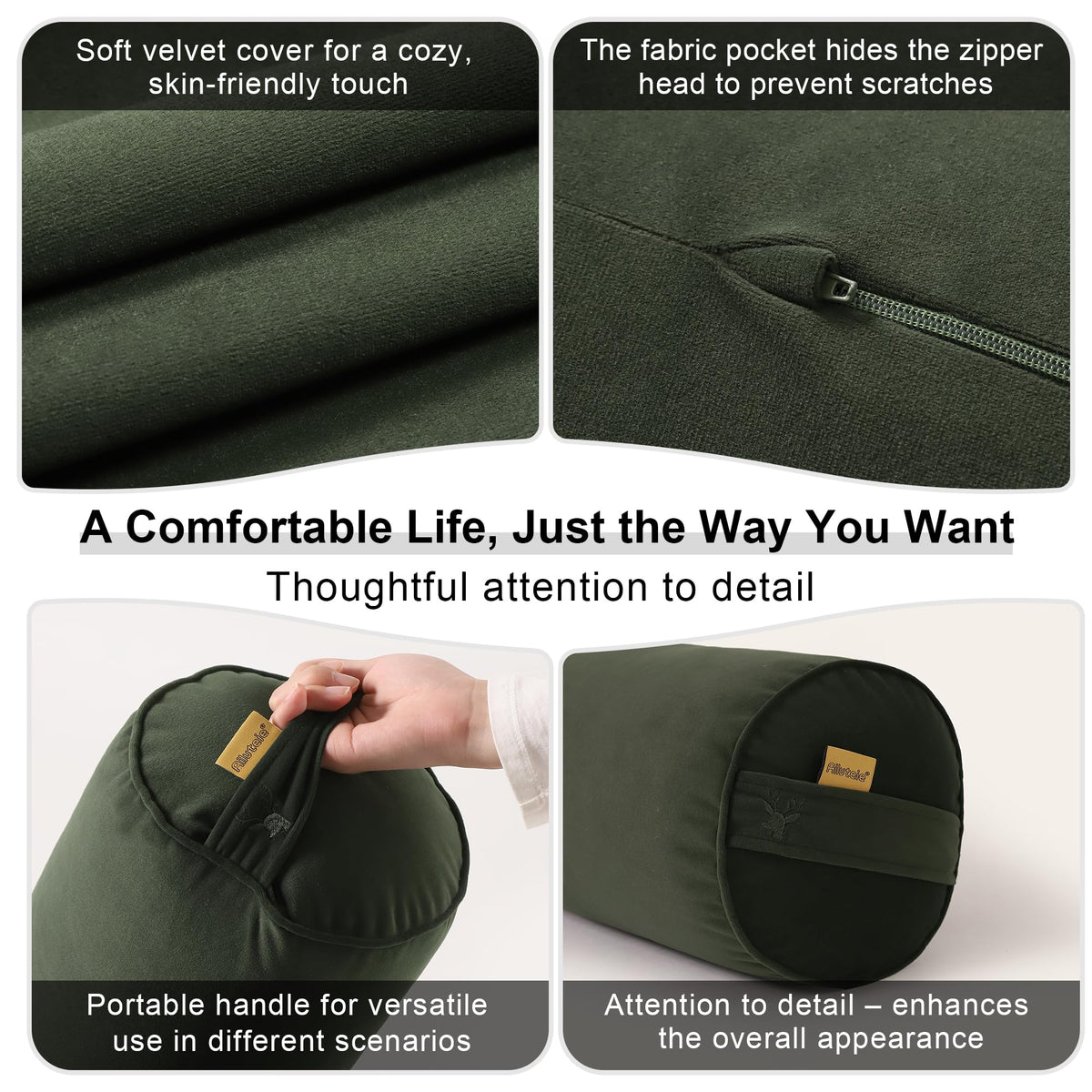 Body Pillow for Adults (Jade Green / 59"*7.87")