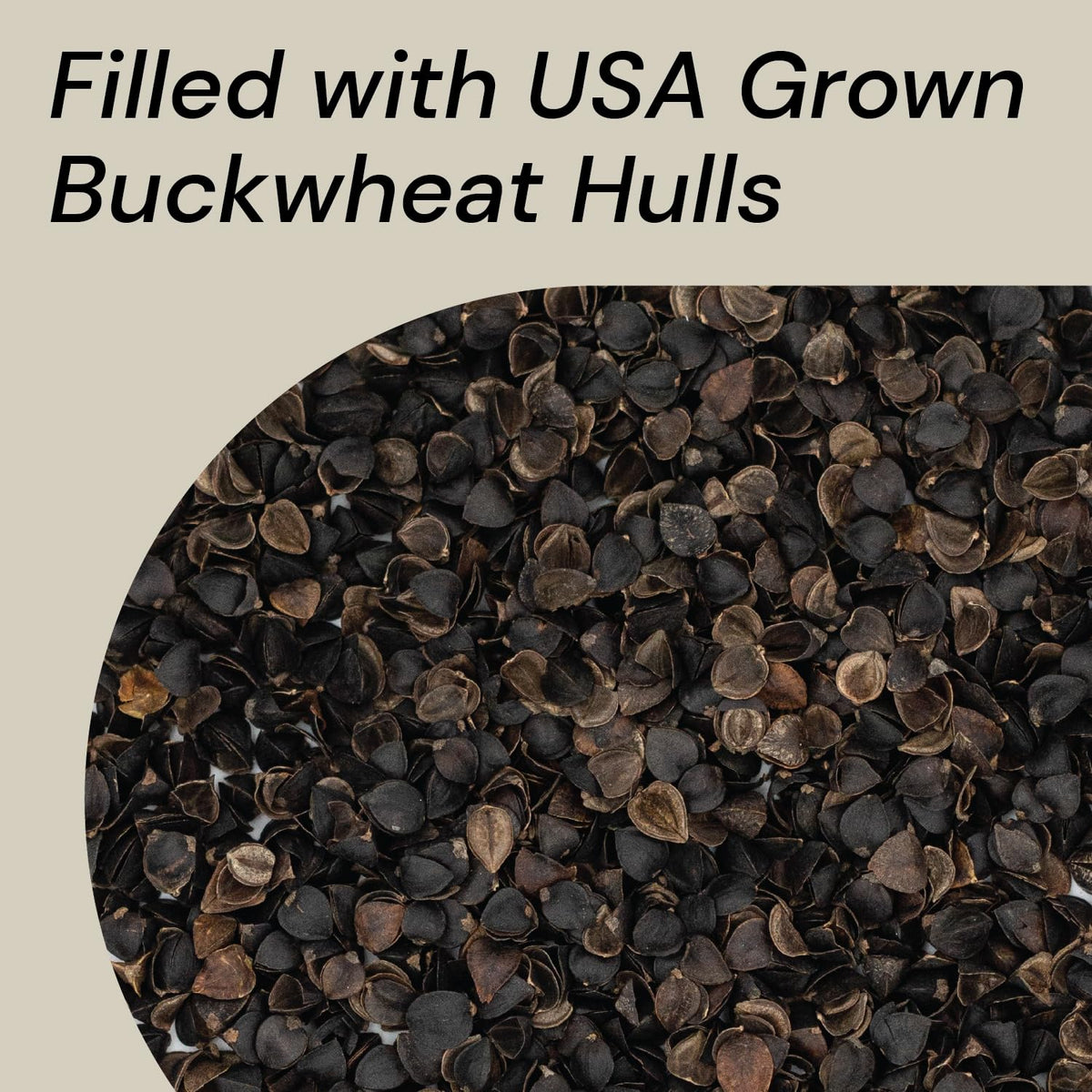 Buckwheat Neck Bolster (Black)