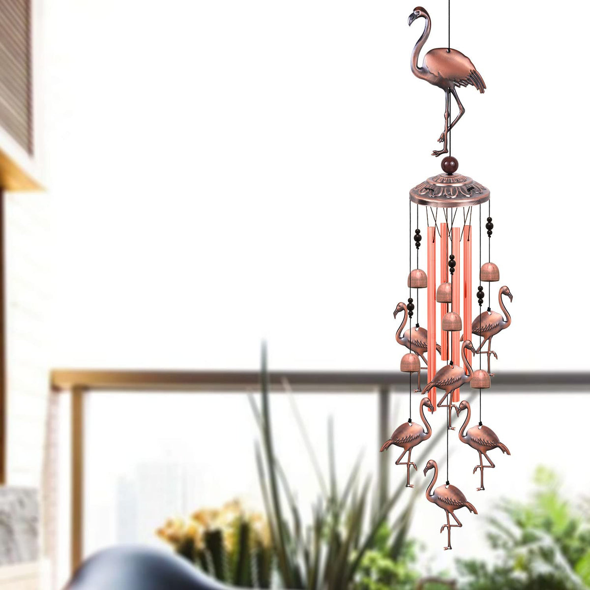 Outdoor Flamingo Wind Chimes Decor Gifts for Mom