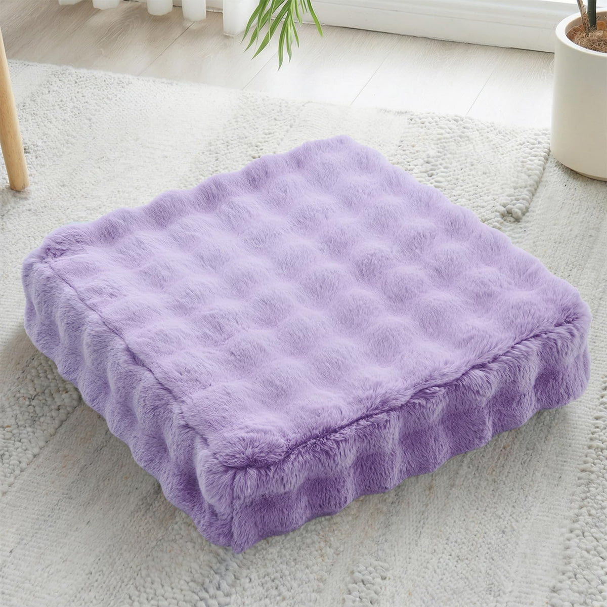 22 inches Floor Pillow for Adults (Light Purple / 1 Count)
