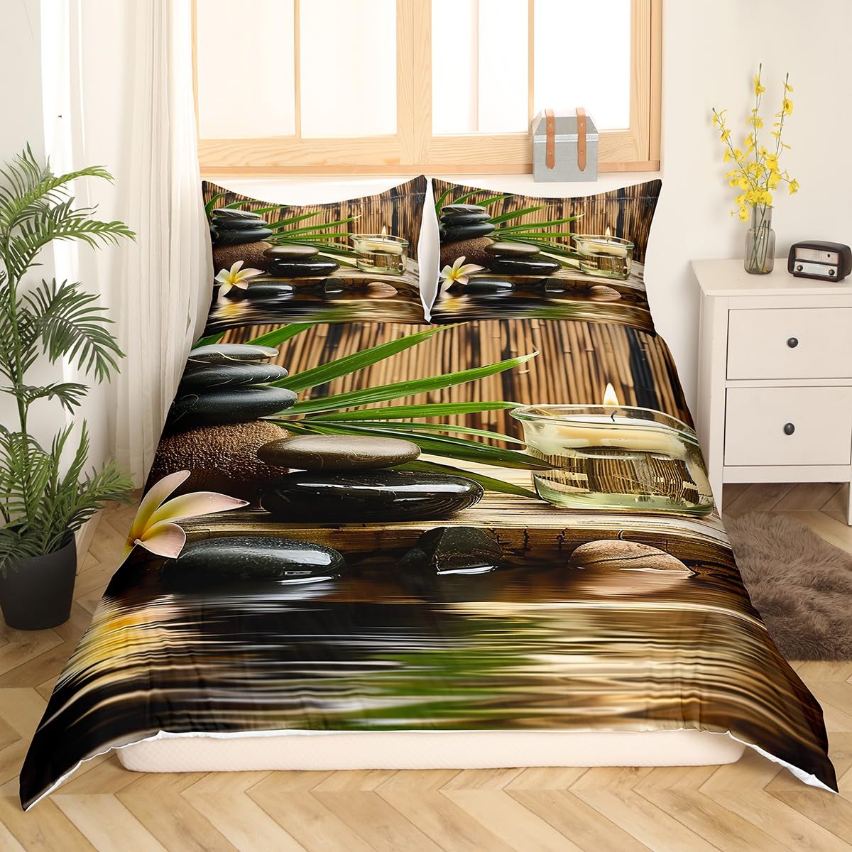 Zen Stones Duvet Cover for Boys (Cyj12006tj / Full 80"x90")
