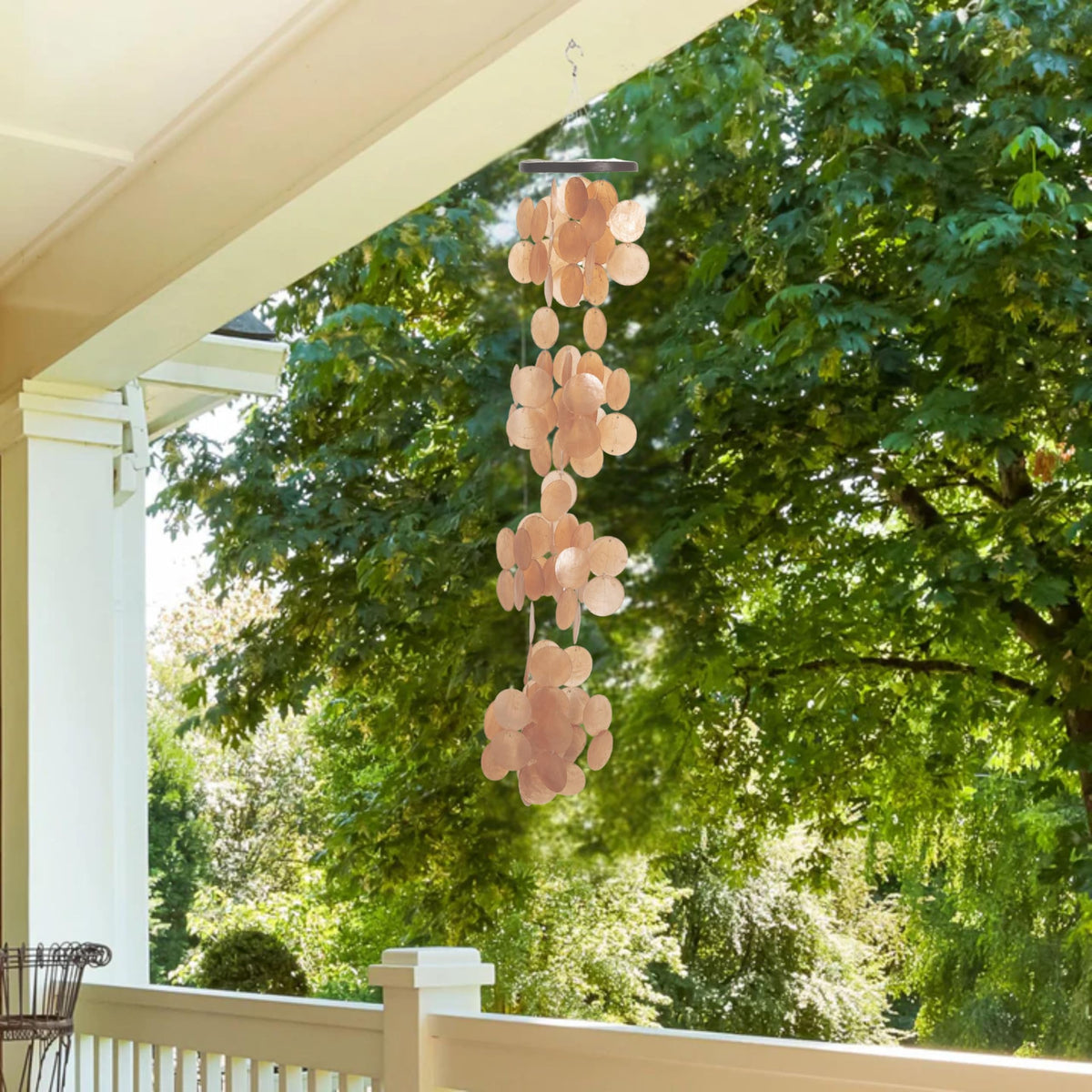 Capiz Waterfall Wind Chime (40 Inches Summer Marigold)