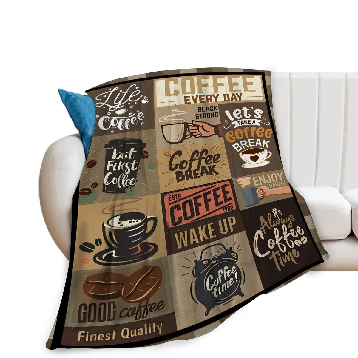 Cardinal Coffee Throw Blanket (50"x60" / Coffee)