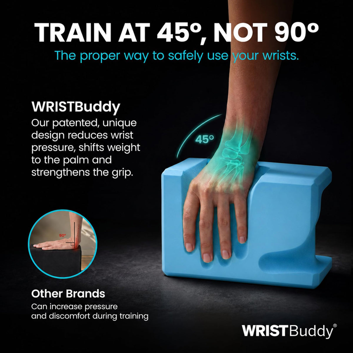 WRISTBuddy® Yoga Blocks 2 Pack (Teal)
