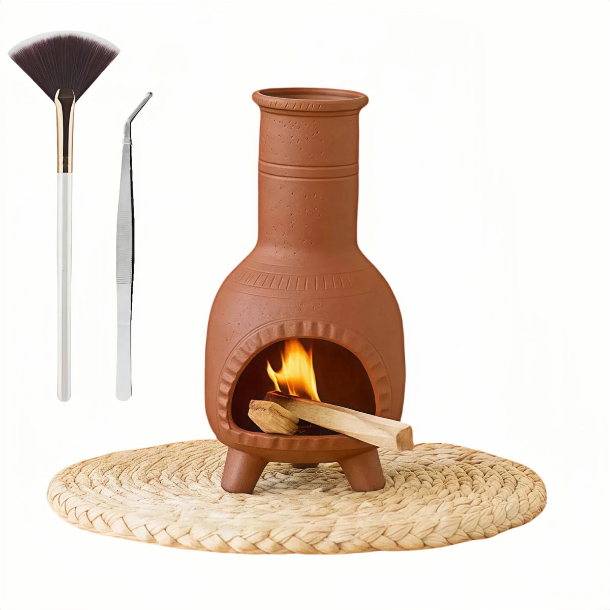 Terracotta Palo Santo Holder (Clay Red)