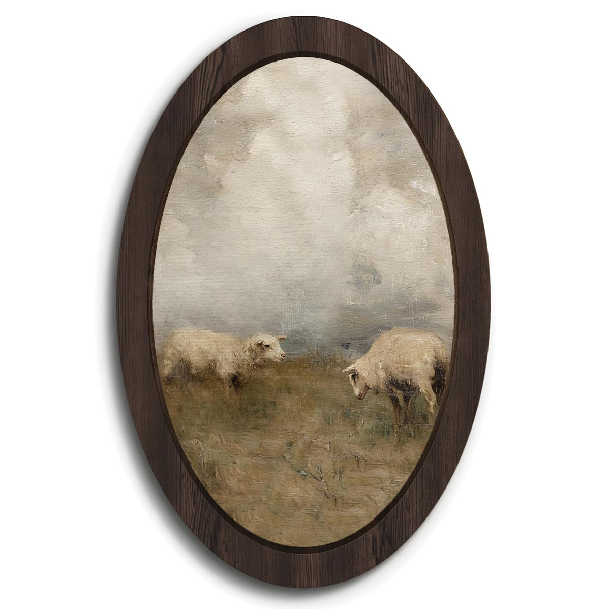 Cottagecore Sheep Framed Wall Art Decor (sheep)