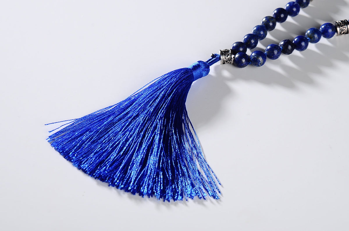 mala beads necklace for women man (lapis lazuli)