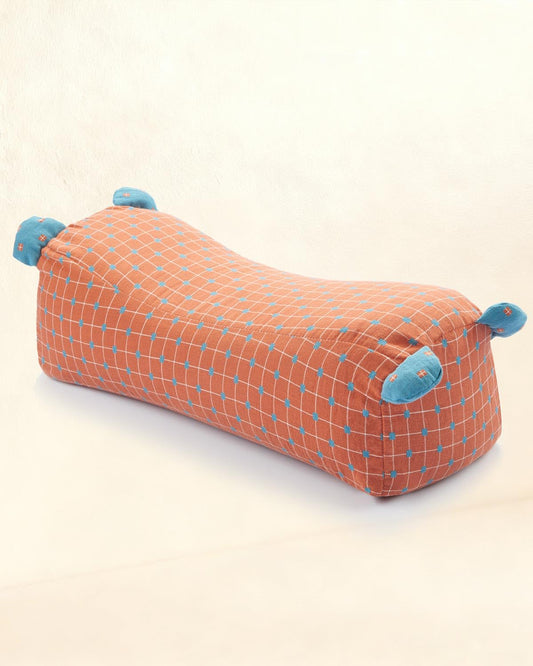 Adjustable Buckwheat Cervical Roll Pillow (Red)