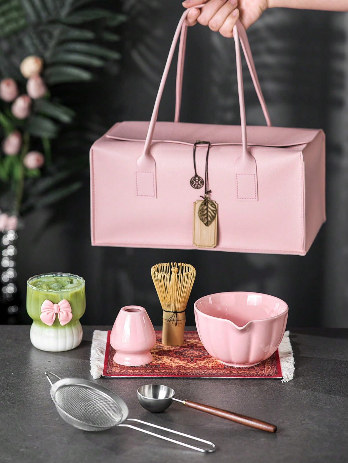 Matcha Whisk Set (Pink)