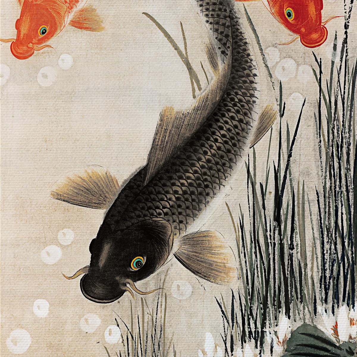 Prints Japanese Wall Art Chinese Scroll Hanging Decor Home (Fortune smiles upon someone)