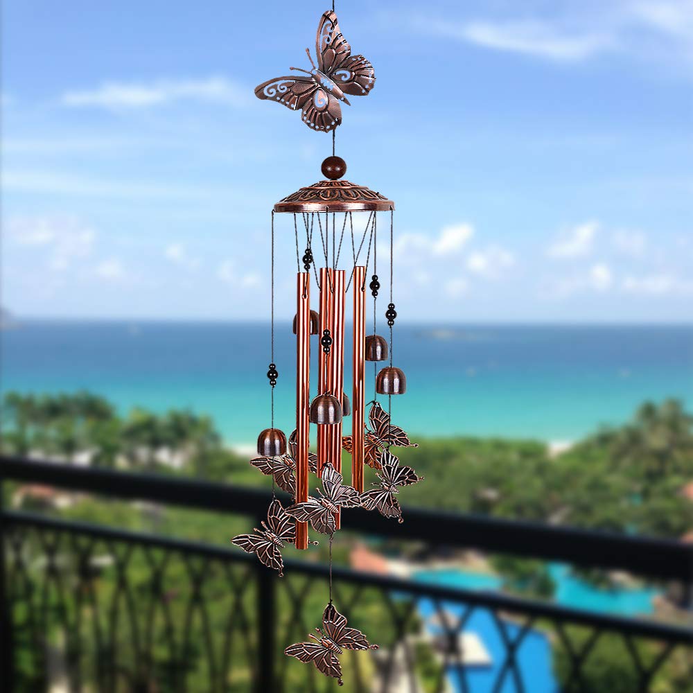 Butterfly Wind Chimes Outdoor Decor