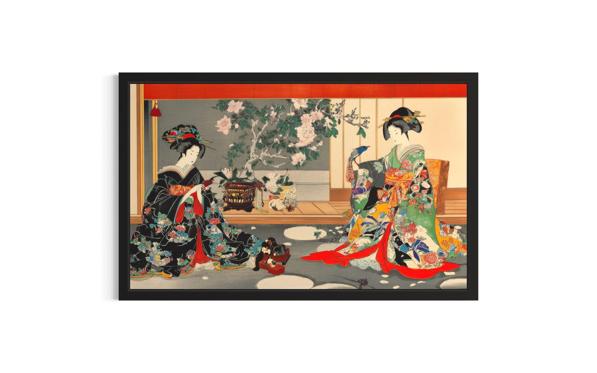 Beautiful Woman Bijin Unframed Wall Art Print Poster (Beautiful Woman Bijin / 36"L x 24"W)