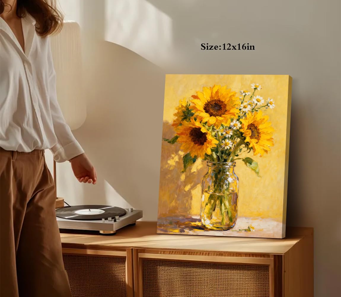 Yellow Sunflower Canvas Wall Art (Yellow Sunflower Canvas Wall Art)