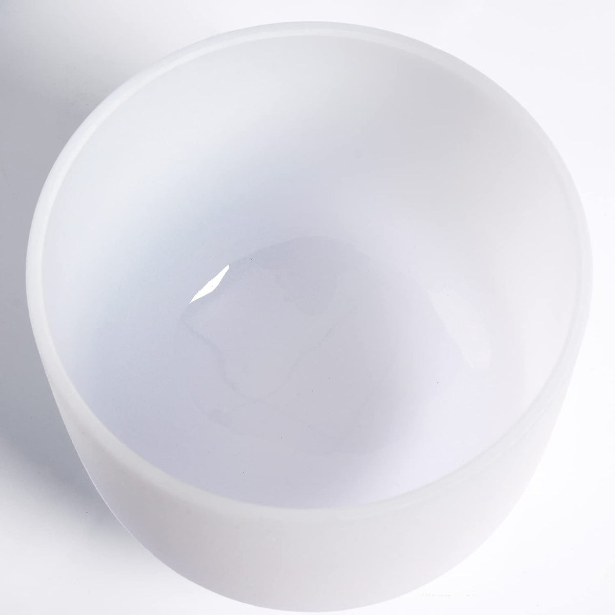 D Note Sacral Chakra Quartz Frosted Crystal Singing Bowl 8 inch (8 inch / D note)