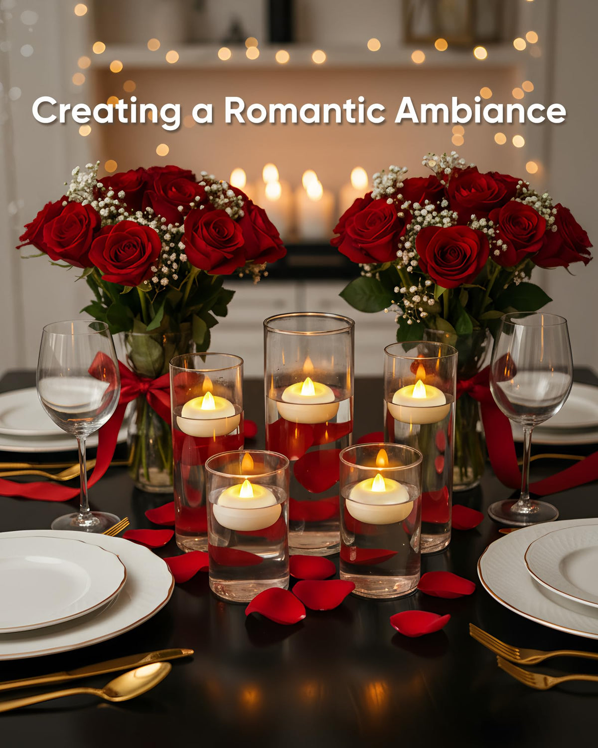 2" Flameless LED Floating Candles (White (48Pack) / 2 inch)