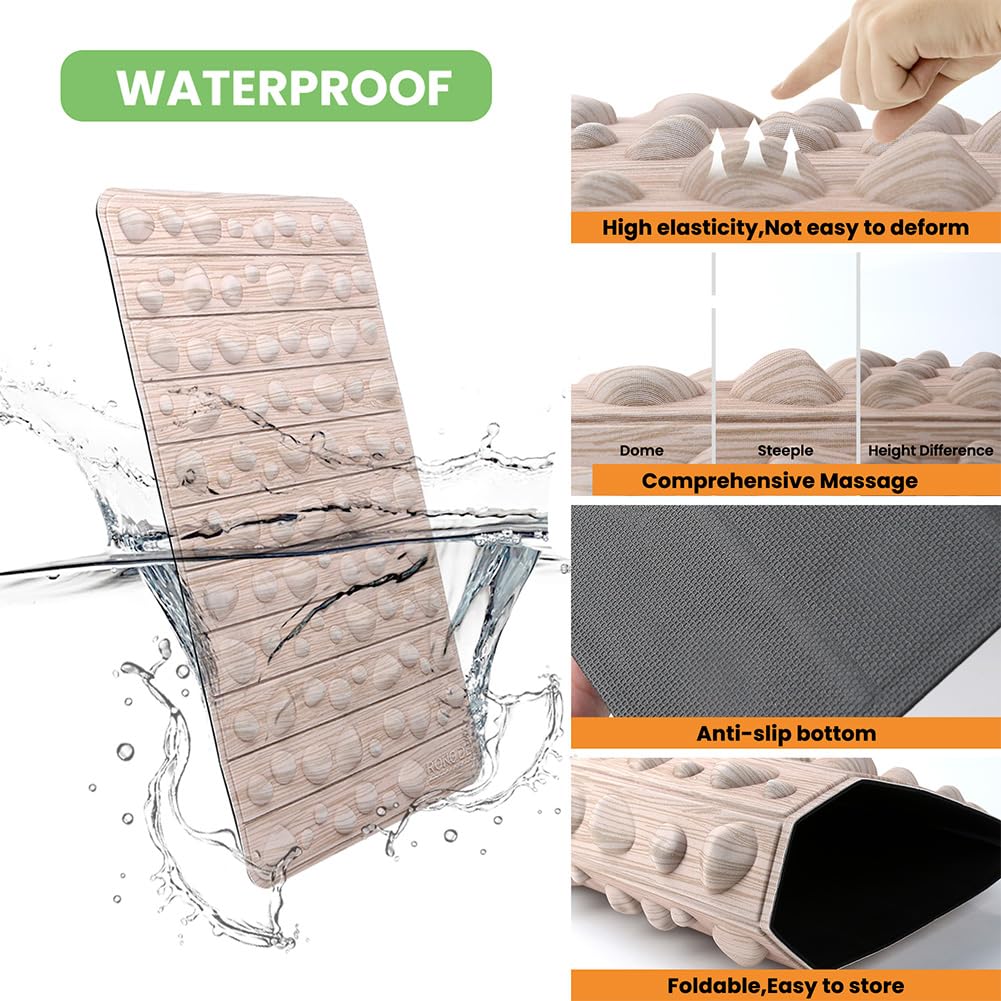 Smartrang High Elasticity Acupressure Mat (19.7in*12.2in / Khaki)