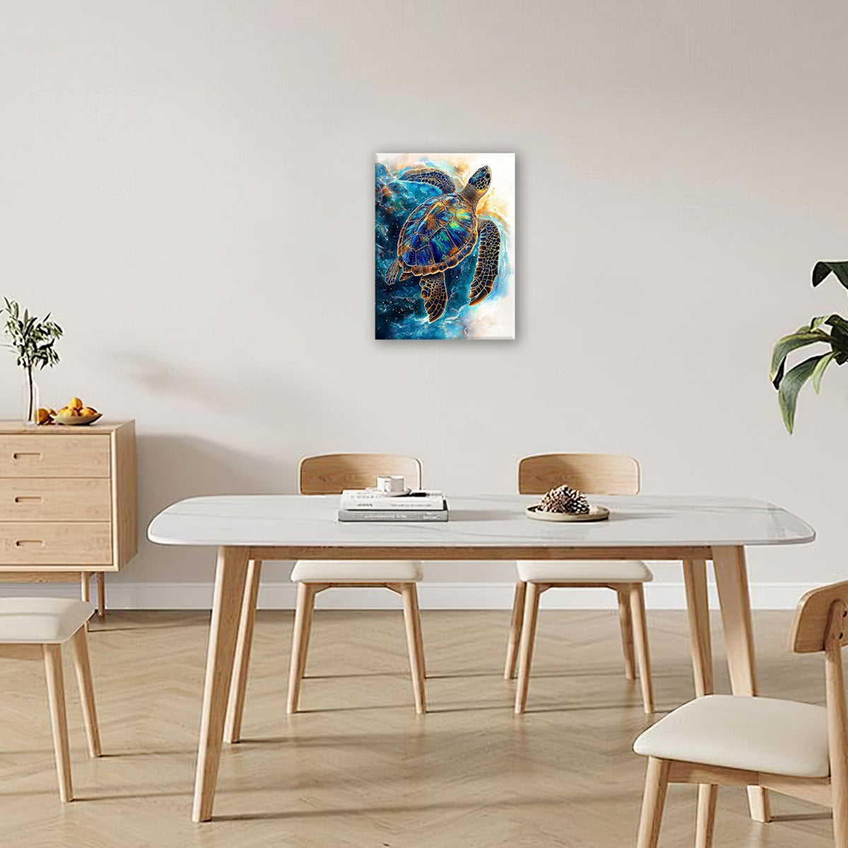 Sea Turtle Wall Art (Turtle / 20L" x 24W")