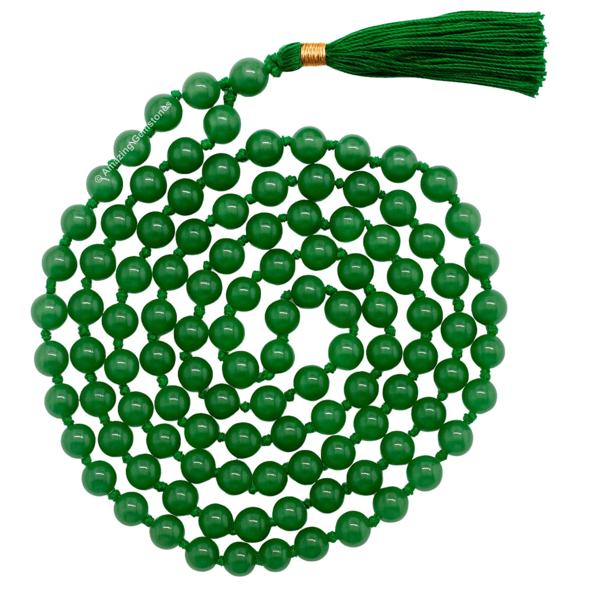 Green Aventurine Mala (Green Aventurine / Knotted)