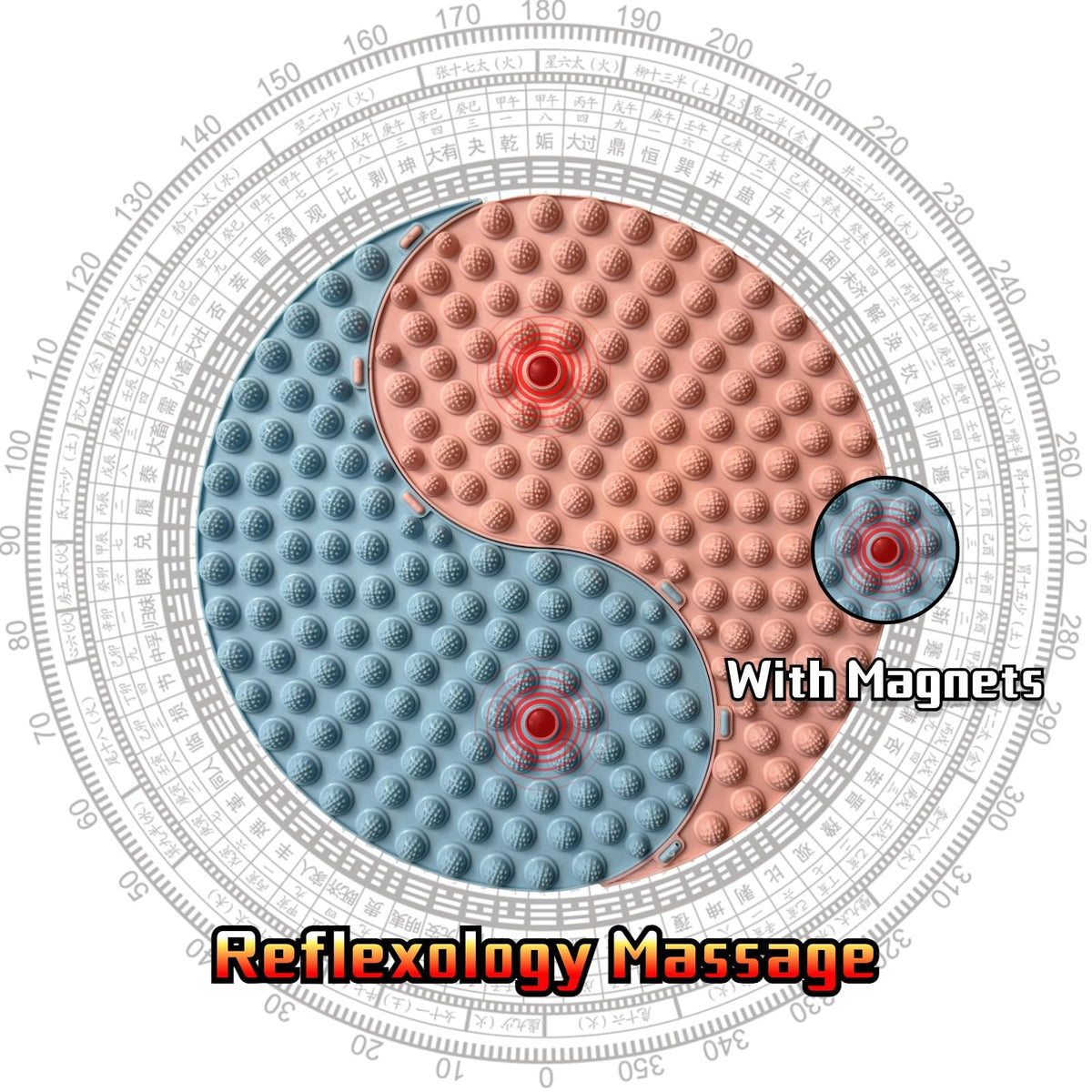 Foot Massager Mat (Pink and Blue)