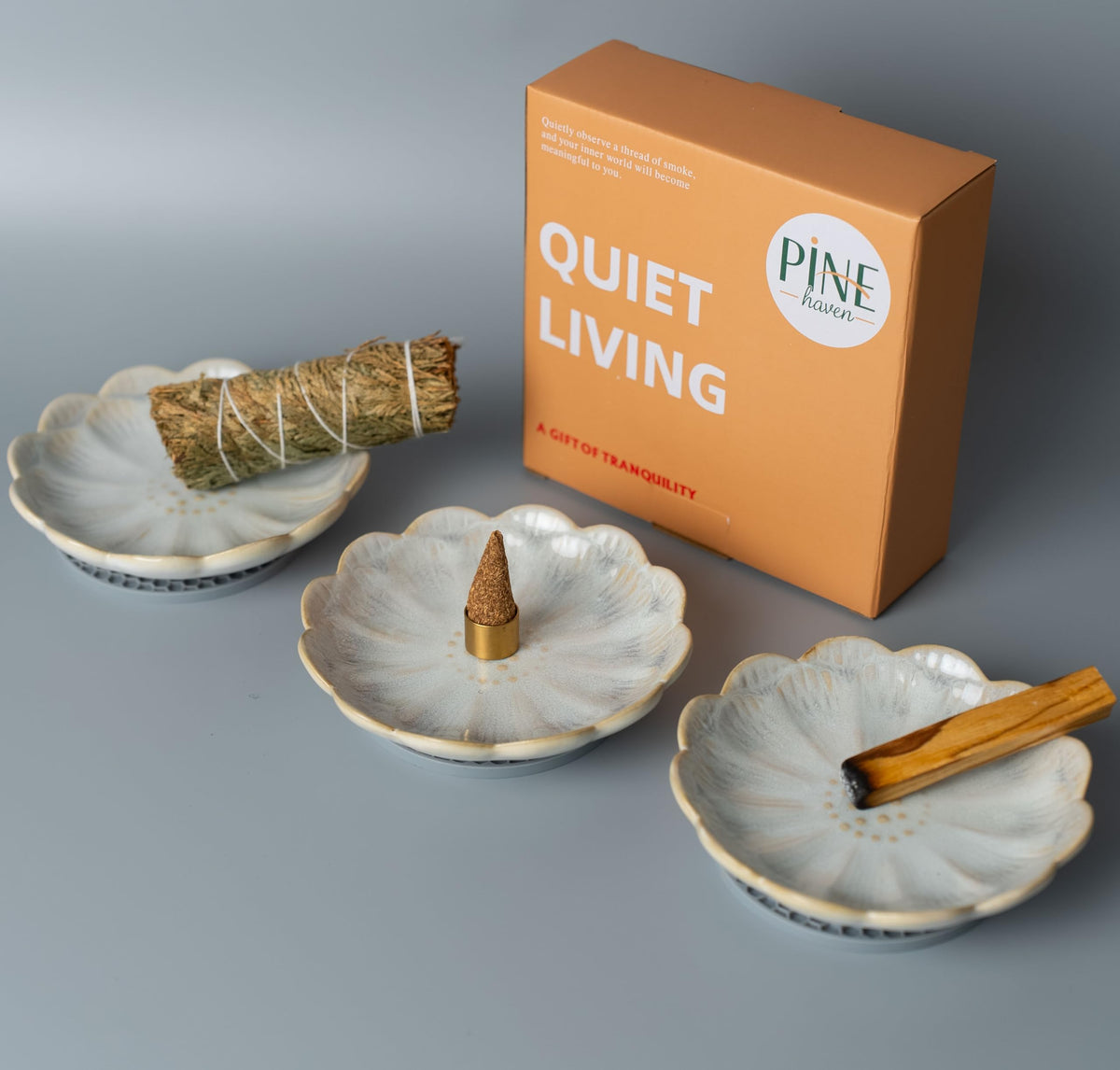 White Lotus Incense Holder (White)