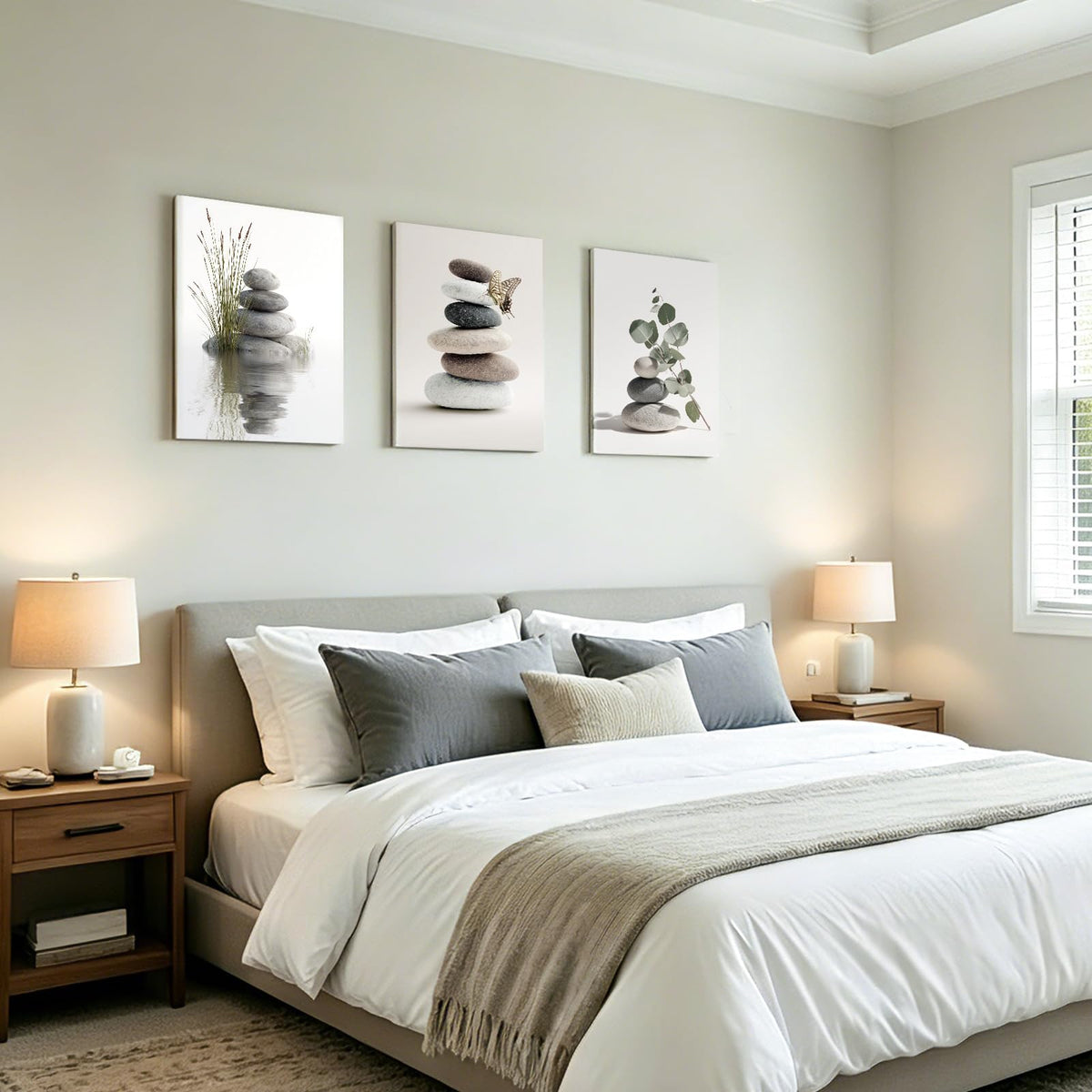 Zen Stone Canvas Wall Art (Stone Stillness / 12" x 16"x3)
