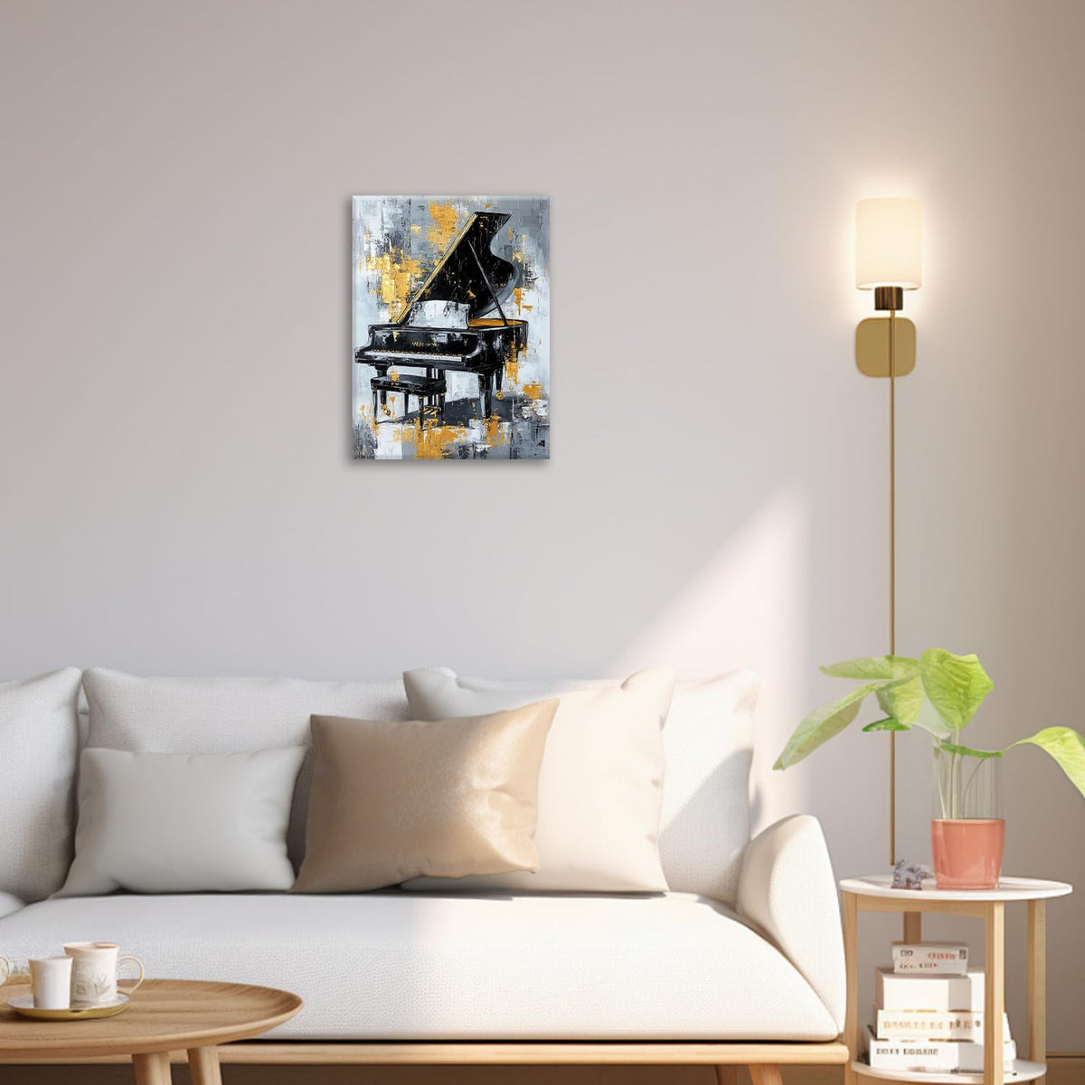 Music Wall Art (20"L x 16"W / Piano)