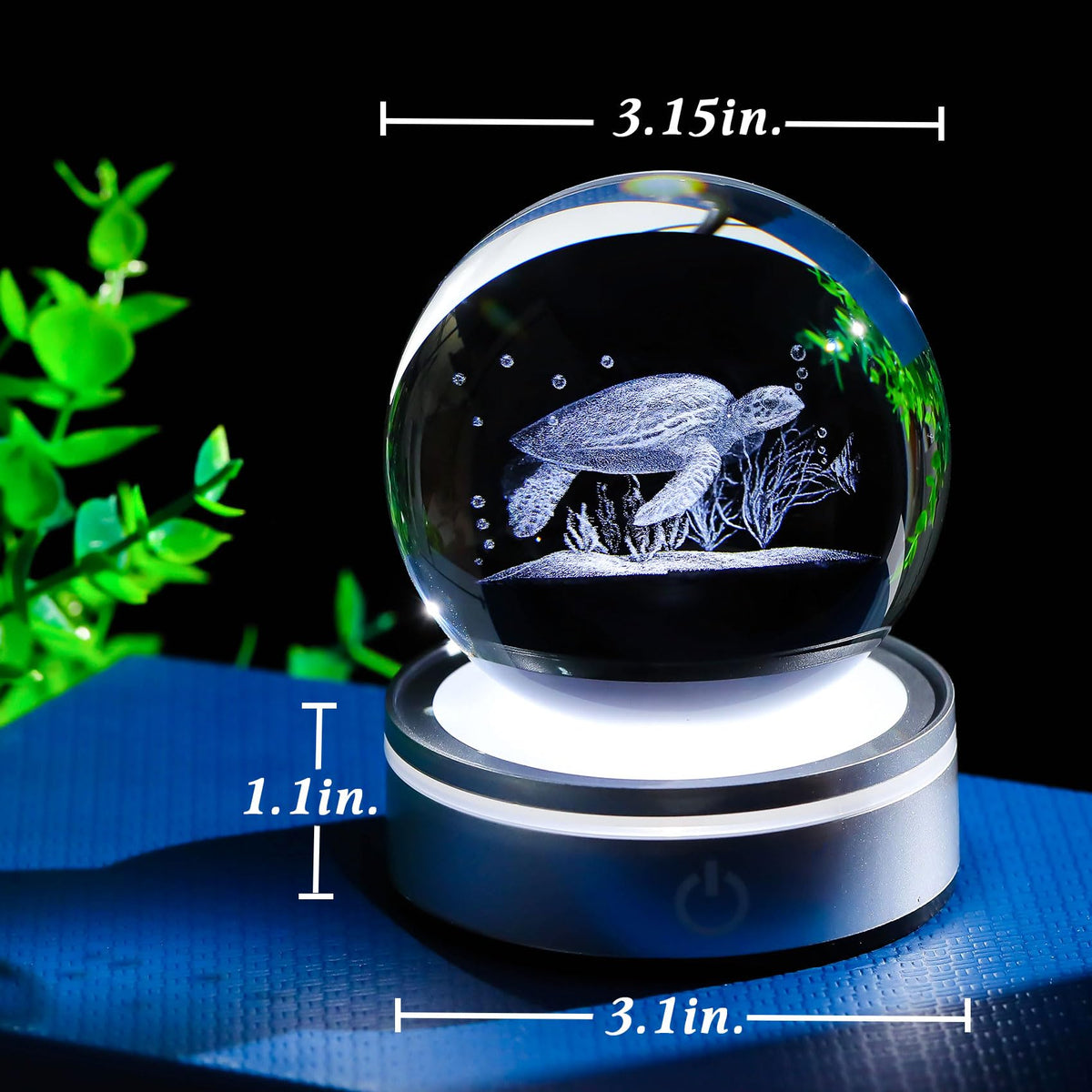 Sea Turtle Gifts for Women Men 3D Sea Turtle Decor Statue (Sea turtle)