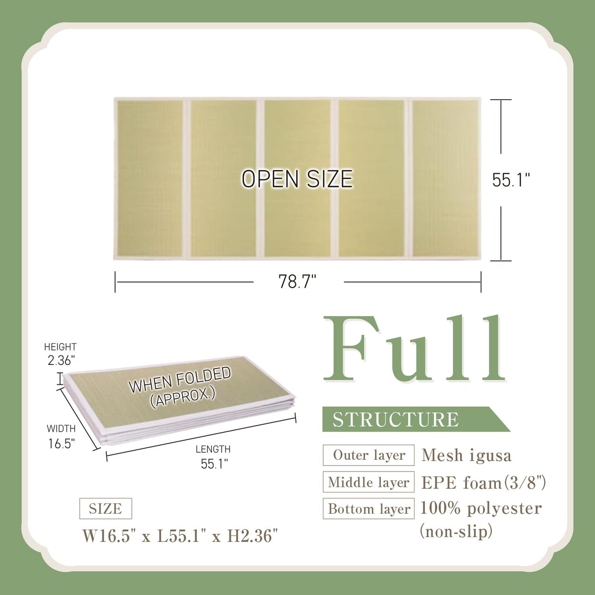 Japanese Tatami Mat (Full XL)