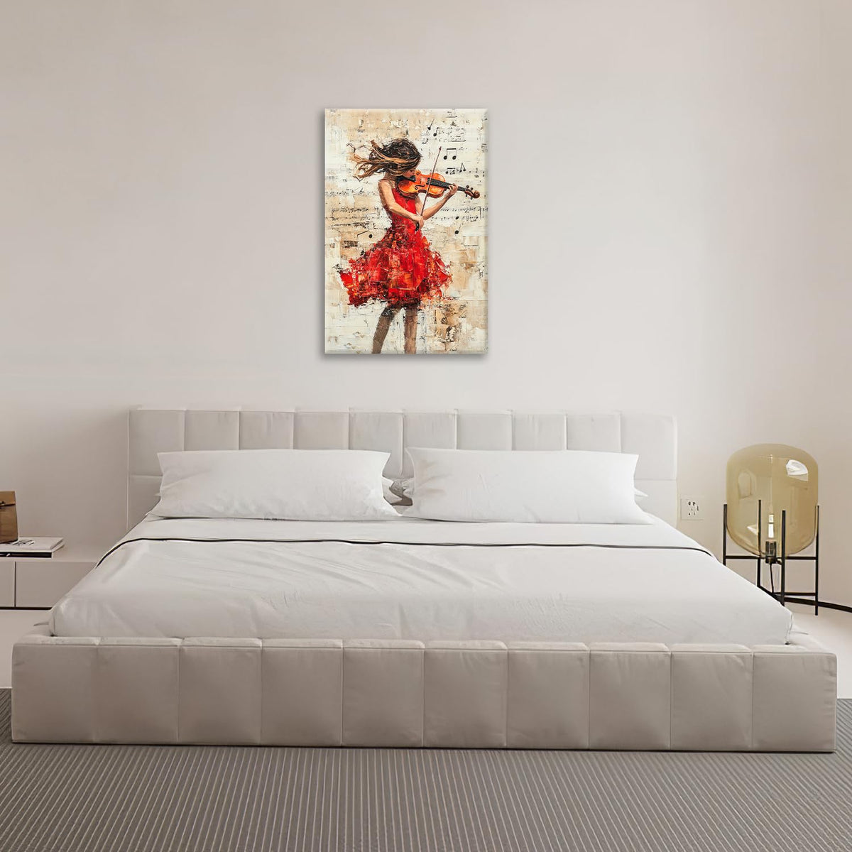 Music Wall Art (24"L x 16"W / Violin girl)