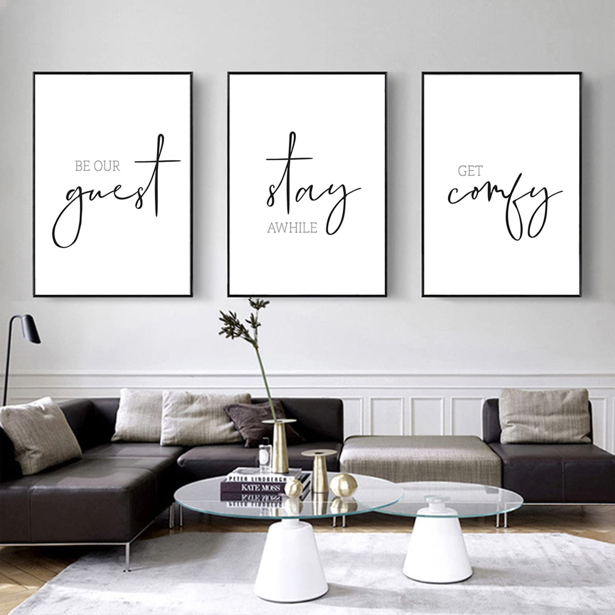 Be Our Guest Wall Decor Guest Room Wall Art Decor Stay Awhile Signs for Home Decor Minimalist Wall Art over the Bed Sign Guest Bedroom Wall Decor Canvas Painting 12x16 Inch (Guest Room Prints / 12x16 Inch Unframed)