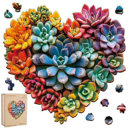200 Pieces Jigsaw Puzzles (Succulent Heart B / 200 pieces)