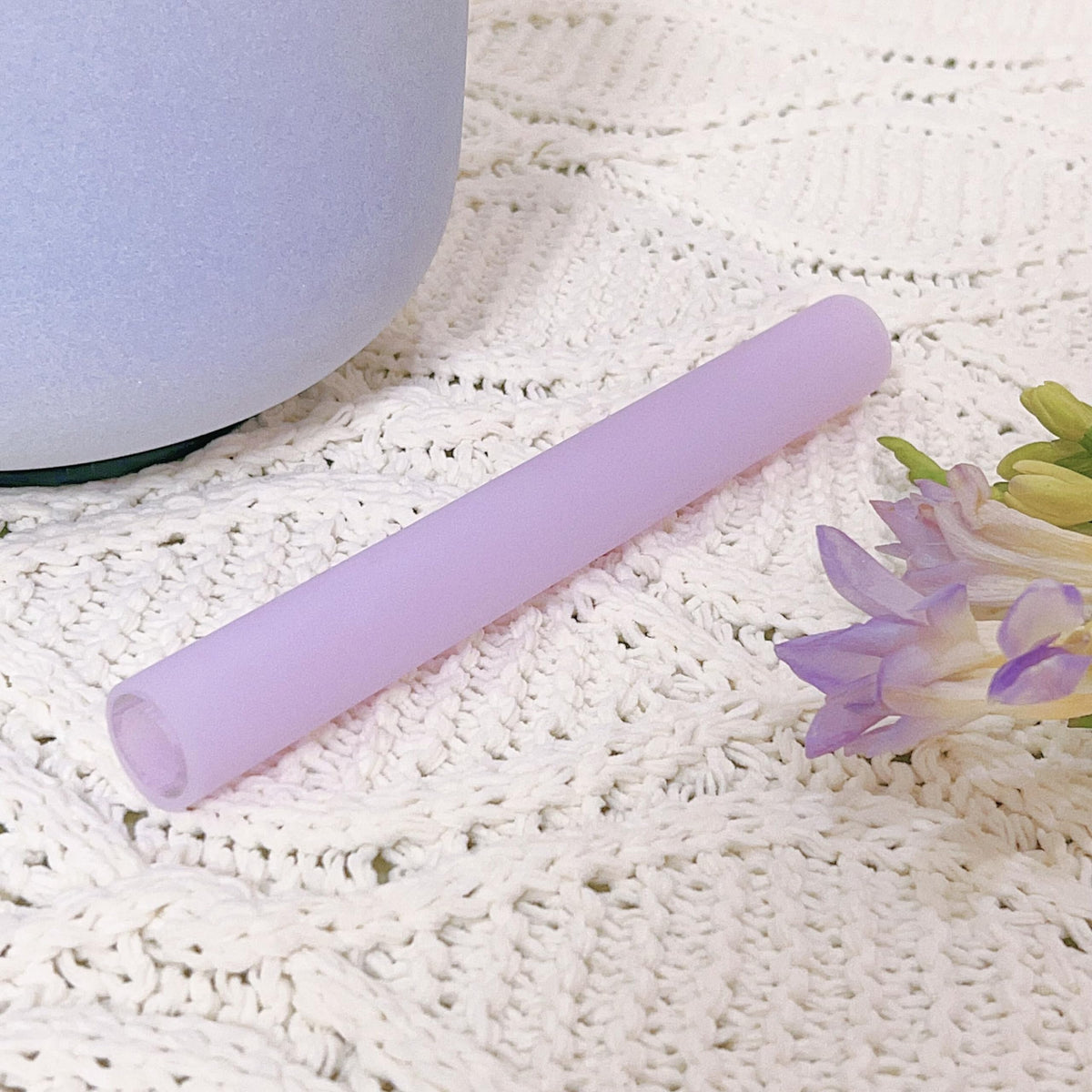 Singing Bowl Mallet Purple Acrylic Rubber Striker Mallet for Playing Quartz Crystal Singing Bowl with Bundle Pocket (Purple)