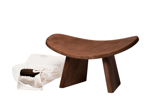 Meditation Bench IKUKO (Dark Walnut / Low Height (6 inches))