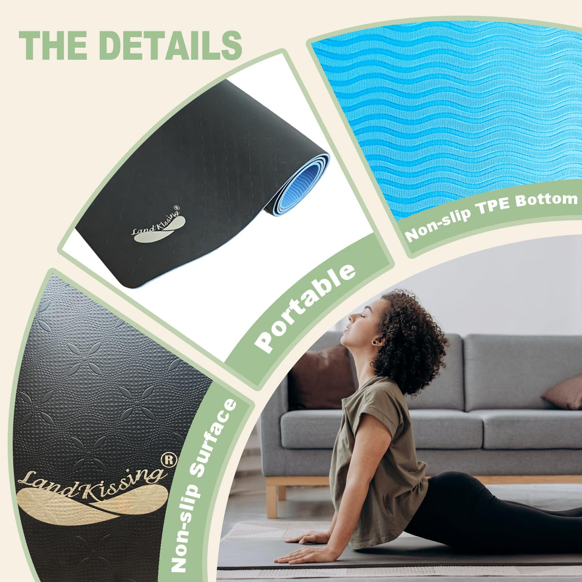 Grounding Yoga Mat for Fitness & Yoga