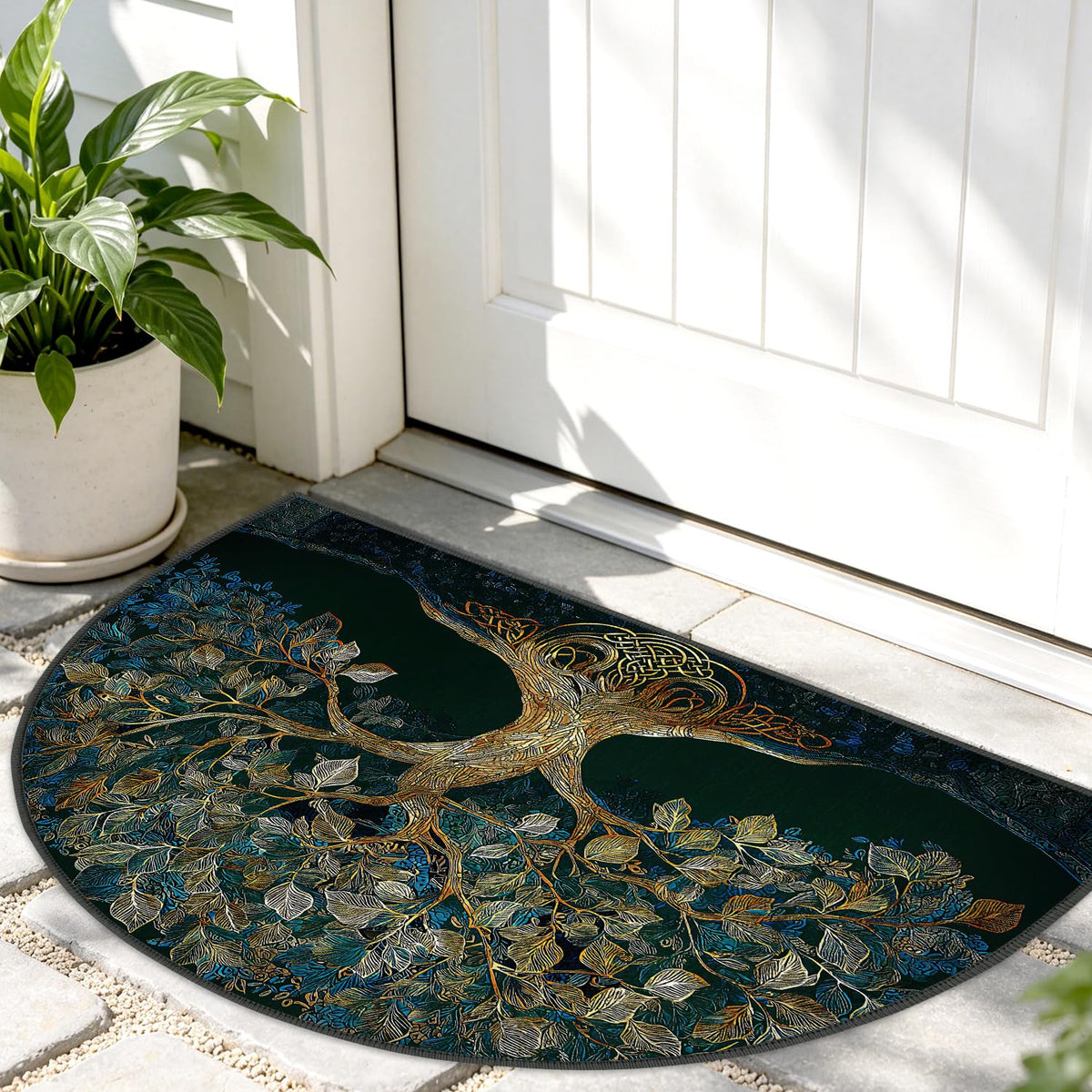 Semicircular Entrance Door Mat 24" x 36" (#34 / 2' x 3' (Semicircular))