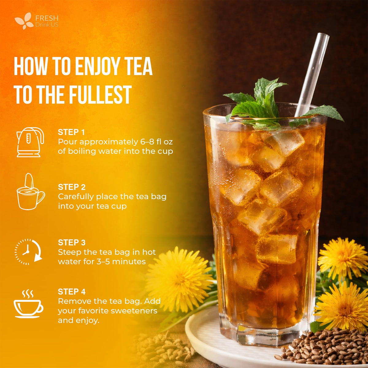Premium Dandelion Milk Thistle Tea (1 Count)