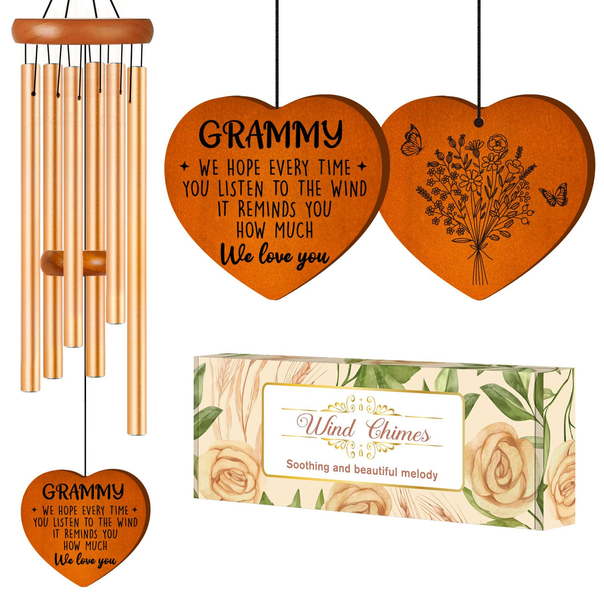 Grammy Gifts 36" Large Wind Chimes (Grammy / Large-36")