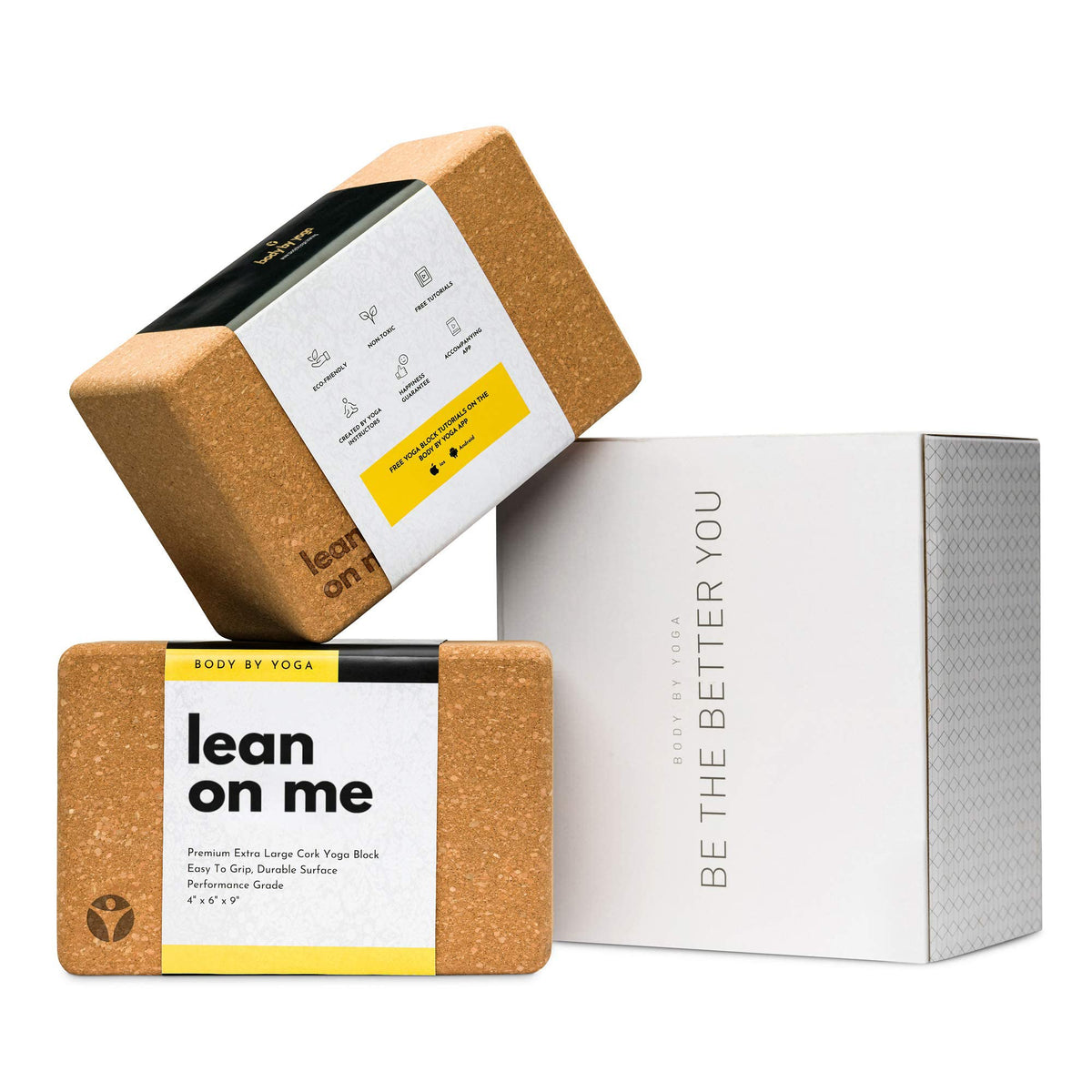 Cork Yoga Blocks 2 Pack (Lean On Me)