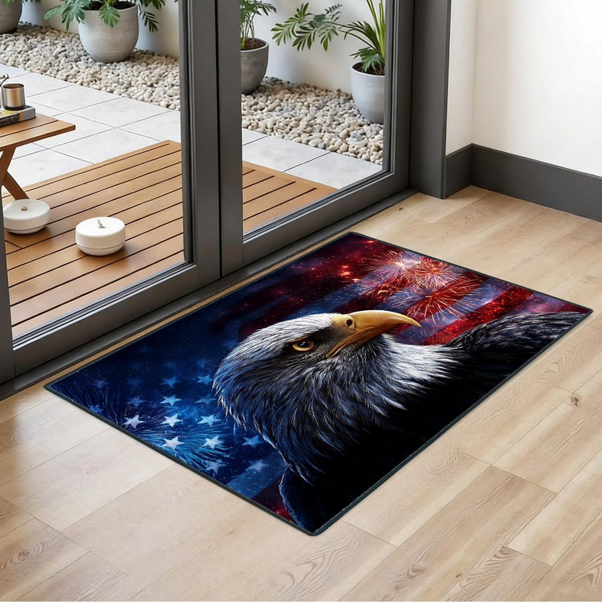 2x3FT Patriotic Bald Eagle Area Rug (#17 / 2' x 3' (Rectangular))