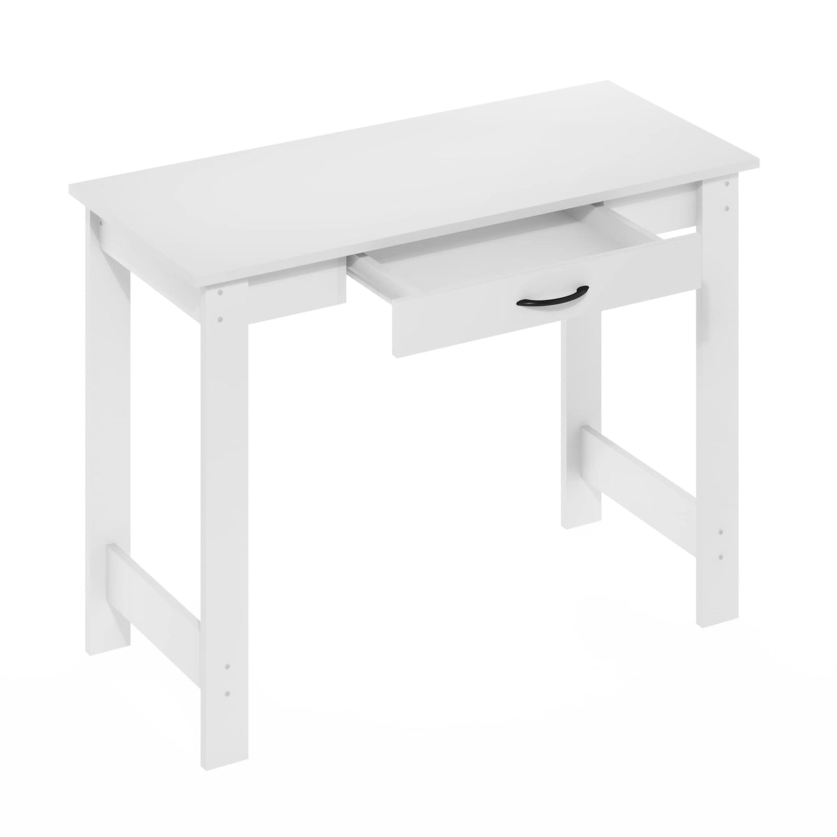 Jaya Writing Desk with Drawer (White / 39 inches)