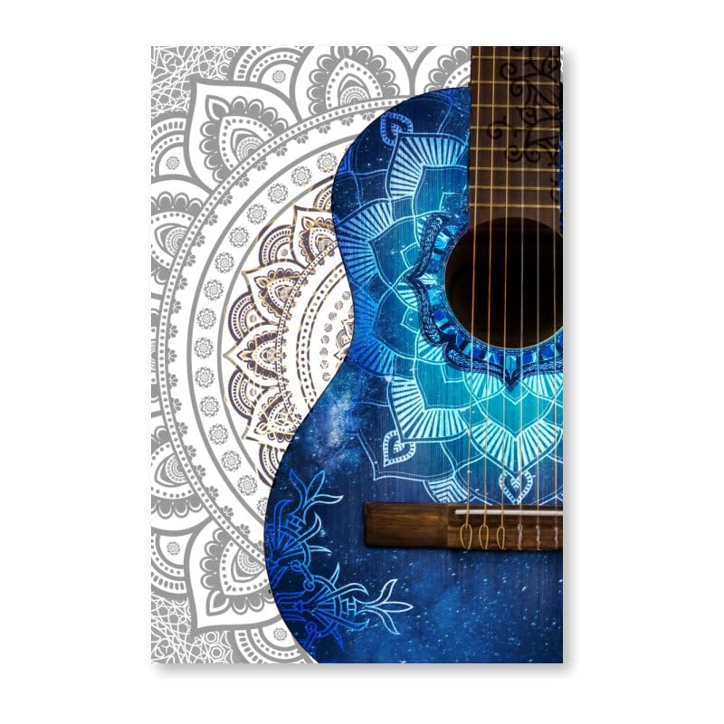 Retro Guitar Photo Print (18"L x 12"W / Frame-10)