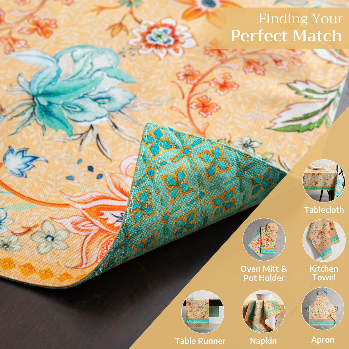 Placemats Set of 4 Reusable 100% Cotton (099 - Luxury Loft - Peach / 13" X 19" (Pack of 4))